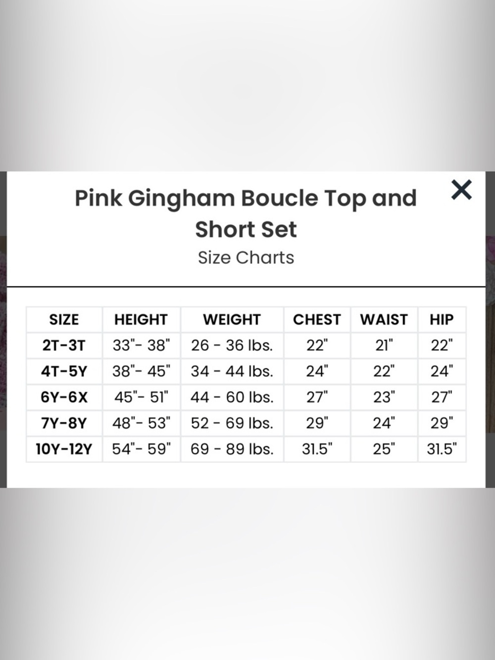 Kids Pink Gingham Ruffle Matching Set - Picture 11 of 11